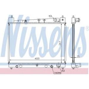 воден радиатор NISSENS 64798 