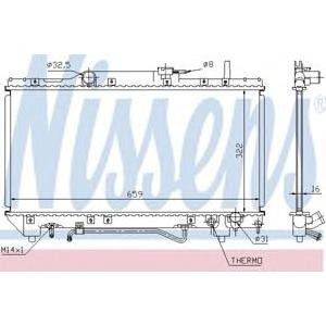 воден радиатор NISSENS 64802 