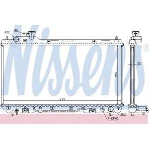 воден радиатор NISSENS 64630A 