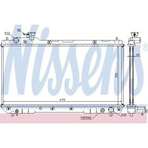 воден радиатор NISSENS 64629A 