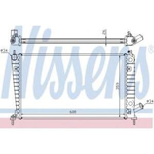 воден радиатор NISSENS 68000A 