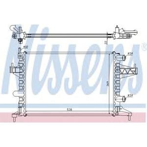 воден радиатор NISSENS 63007 
