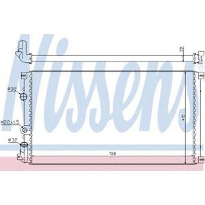 воден радиатор NISSENS 63812A 