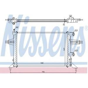 воден радиатор NISSENS 63016 