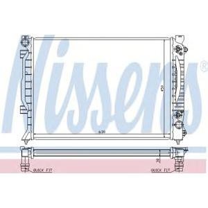 воден радиатор NISSENS 60423A