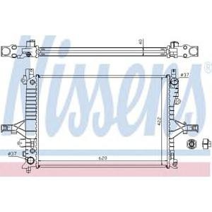 воден радиатор NISSENS 65553A 
