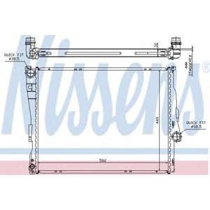 воден радиатор NISSENS 60782A
