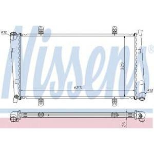 воден радиатор NISSENS 65560A 