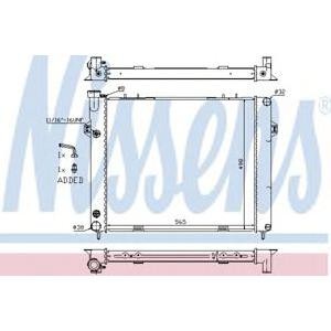 воден радиатор NISSENS 61000 