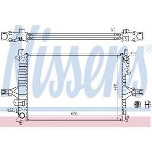 воден радиатор NISSENS 65557A 