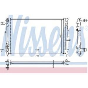 воден радиатор NISSENS 60308A 