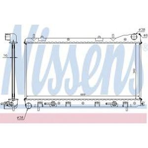 воден радиатор NISSENS 67707A 