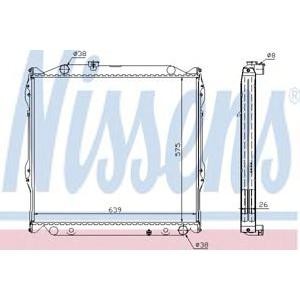 воден радиатор NISSENS 64636A 