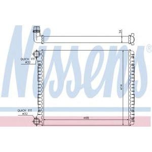 воден радиатор NISSENS 60426