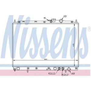 воден радиатор NISSENS 66628 