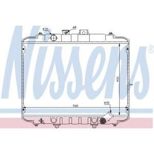 воден радиатор NISSENS 67034 