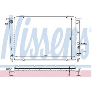 воден радиатор NISSENS 67039 