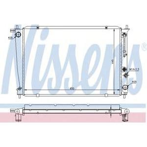 воден радиатор NISSENS 67040 
