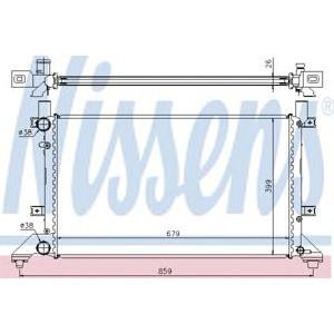 воден радиатор NISSENS 65231A 