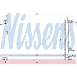 воден радиатор NISSENS 62053 