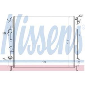 воден радиатор NISSENS 638081 