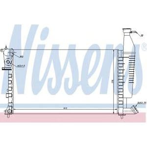 воден радиатор NISSENS 63716