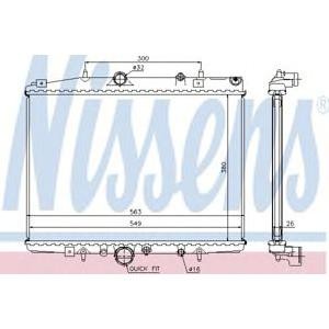 воден радиатор NISSENS 63703 
