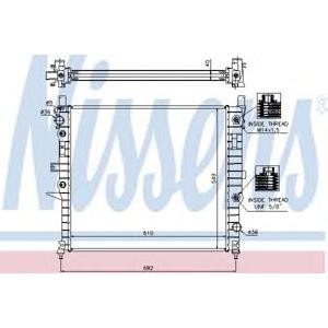 воден радиатор NISSENS 62788A 