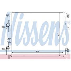 воден радиатор NISSENS 63809