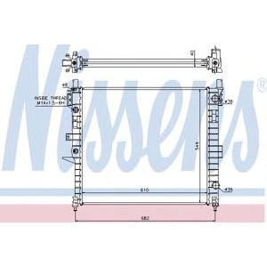 воден радиатор NISSENS 62787A