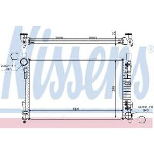 воден радиатор NISSENS 62786A 