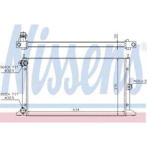 воден радиатор NISSENS 67304 