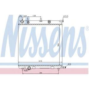 воден радиатор NISSENS 61284