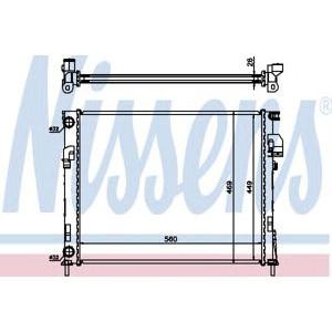 воден радиатор NISSENS 63025A 