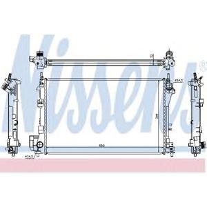 воден радиатор NISSENS 63022A 