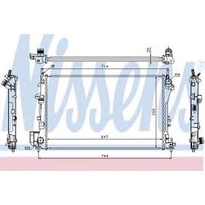 воден радиатор NISSENS 63024A
