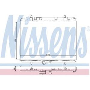воден радиатор NISSENS 63693 