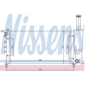 воден радиатор NISSENS 61886 