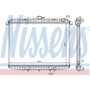 воден радиатор NISSENS 62070A 