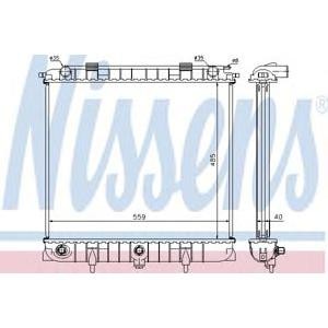 воден радиатор NISSENS 64309