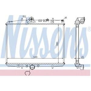 воден радиатор NISSENS 61294A 