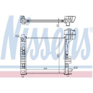 воден радиатор NISSENS 62663