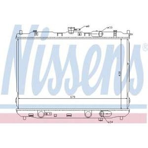 воден радиатор NISSENS 66639 