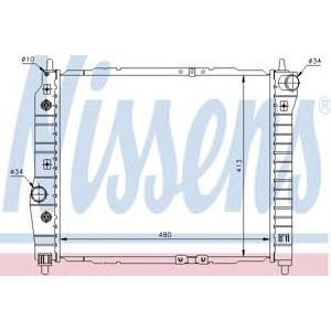 воден радиатор NISSENS 61635