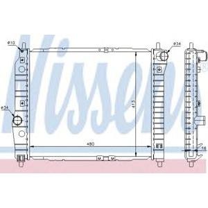 воден радиатор NISSENS 61636 