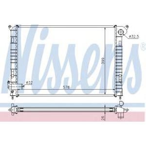 воден радиатор NISSENS 69700A 