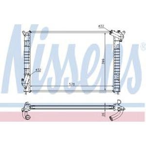 воден радиатор NISSENS 69701A 