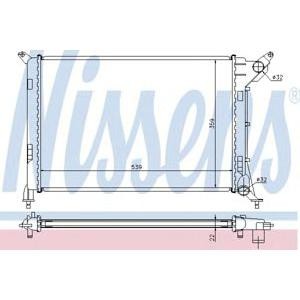 воден радиатор NISSENS 69702A 