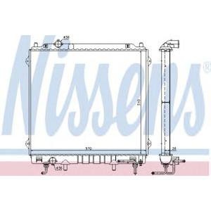 воден радиатор NISSENS 67482 