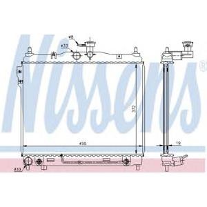 воден радиатор NISSENS 67496 